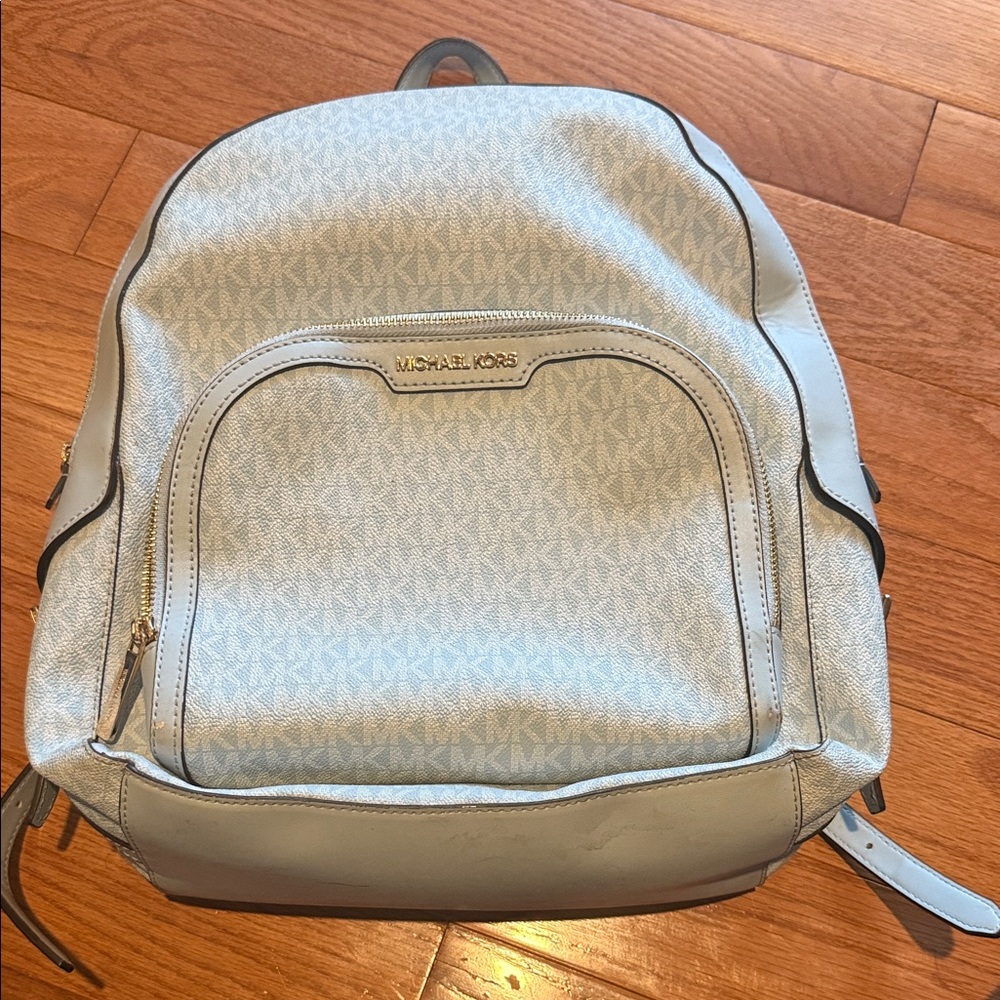 Michael Kors Light Blue Backpack - Gently Used